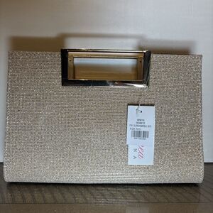 NWT Linea Donna Gold Color Glitter Purse New